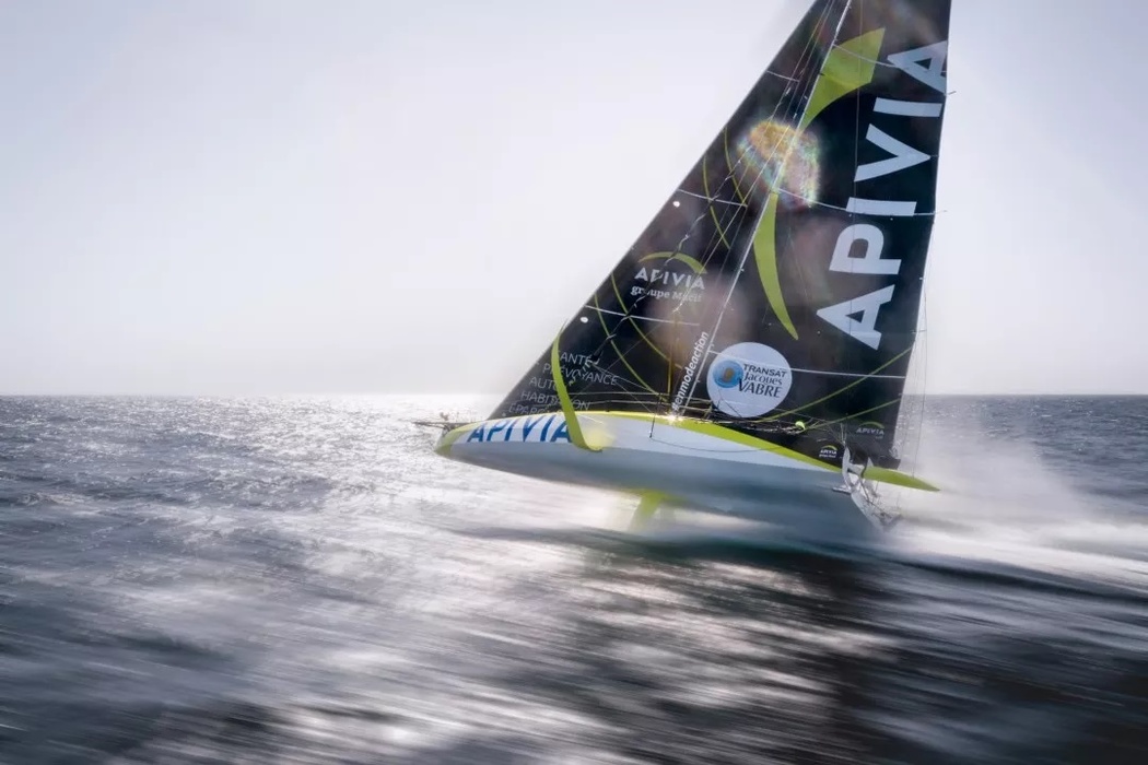 «I took that shot on the last percent of my drone battery. I was aboard IMOCA Apivia, which left Port-la-Faure in La Rochelle, and was filming Charlie Dalin and Yann Eliès. From the drone, I took a photo of the boat from all angles, using the high-speed mode, and then went into the settings and began to reduce the speed. Just to see what happens. Looking through the frames on my computer, I deleted 90% of them. They were blurry and didn't reflect the actual speed of the boat. This photo is the only exception»,