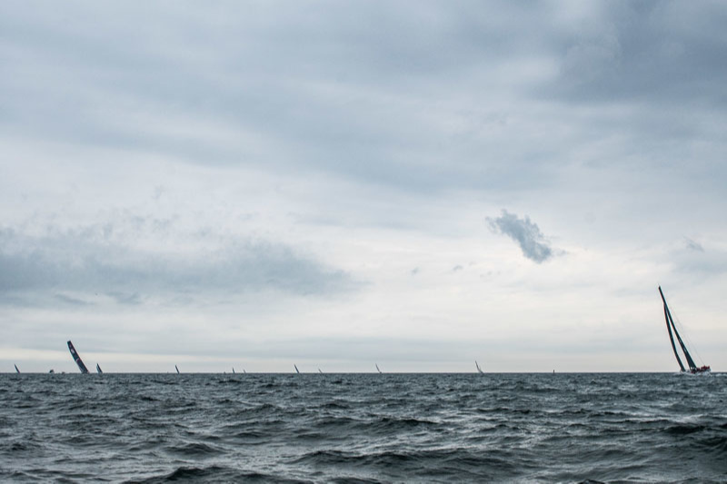 «All the pictures I saw of the North Atlantic with its ever-gray sky were true!» - complains Pata Negra crew member Chris Hanson.