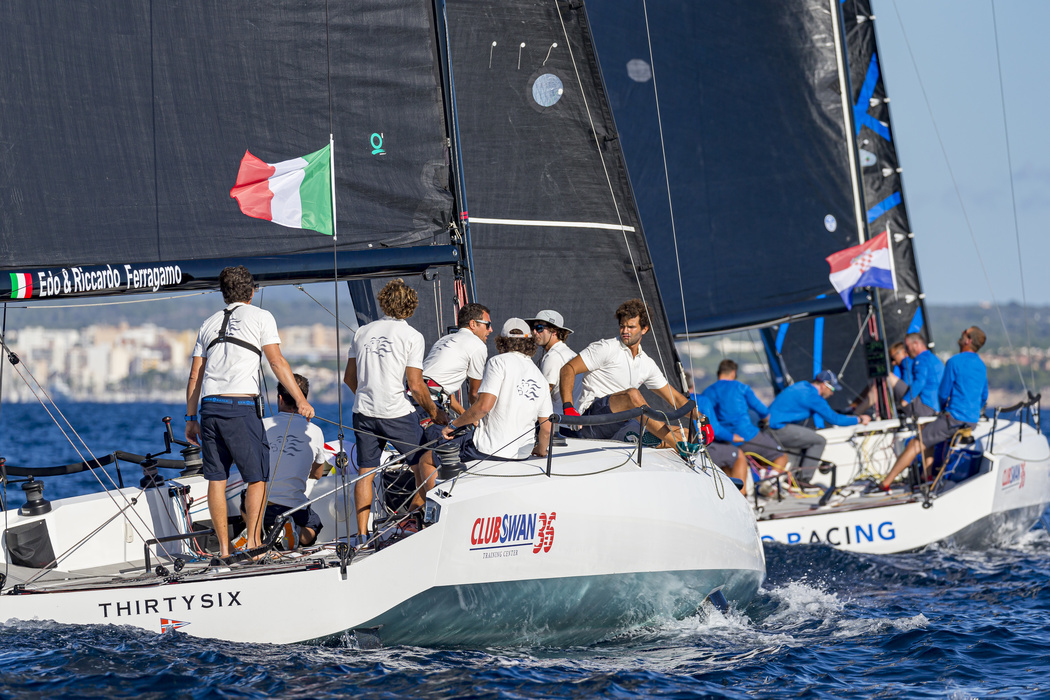 The best in the new class of ClubSwan 36 were Italians. The Thirtysix crew won four out of six races and naturally took the first place in the overall standings. The Croatian Go Racing team, which the Italians are catching up with in the photo, won the race only once. With 5 points behind, they took third place at the end of the regatta.