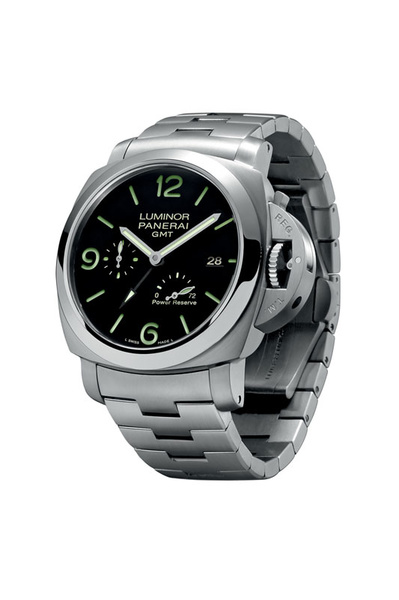 Panerai Luminor Marina 1950 3 Days Automatic Case 44 mm in satin-finish titanium, polished titanium bezel, corundum glass with anti-reflective coating. Power reserve of 3 days, water resistant to 300 m.