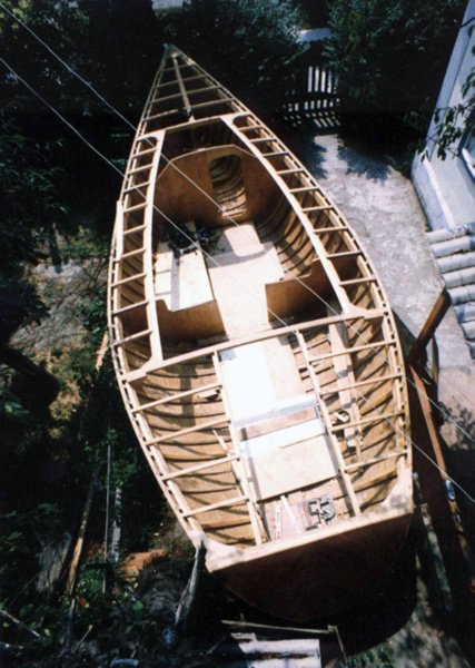 Under the roof of his house: «The lagoon» at the «slipway.»