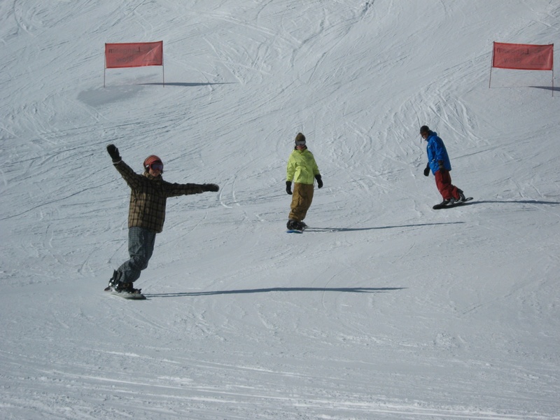 Rolled out to the main glade of large resorts are often rolled to an icy shine.