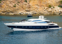 In the film about Agent 007, the 2004 yacht was built by the «floating lair» villain Le Chiffre, which was opposed by James Bond. Equipped with three 2,000hp MTU semi-submersible propellers and capable of 45 knots, she was a perfect match for the chase scenes. The water resistance is enhanced by the narrow body.