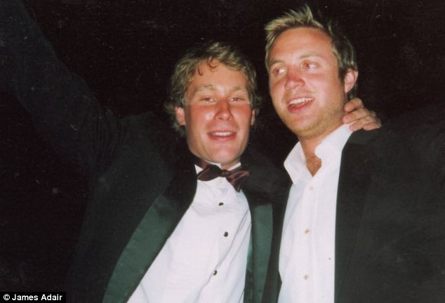 James Eder (right) and Ben Stanning in their stormy youth.