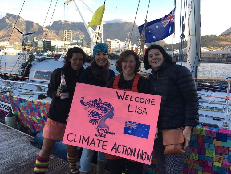 Lisa Blair has arrived in Cape Town...