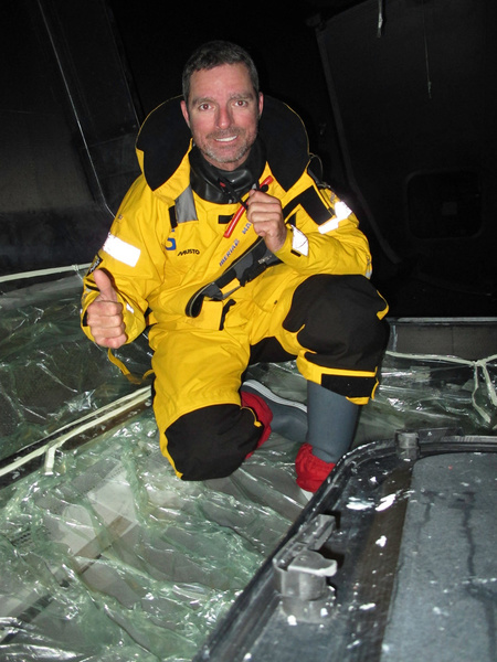 The boat's hull is glued with an insert