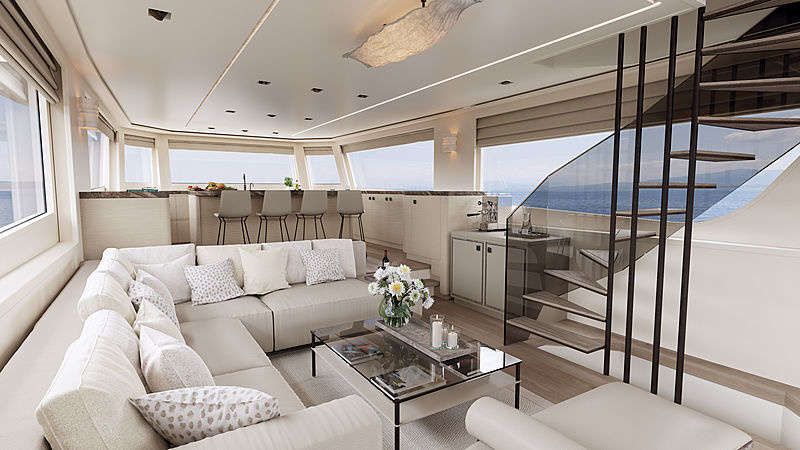 Spacious and bright interiors