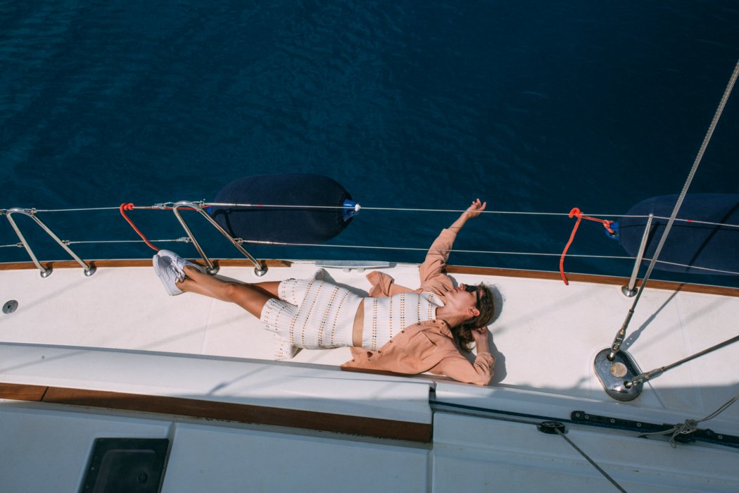 There's always something to be done on a boat, but sometimes you just want to relax and look at the horizon.