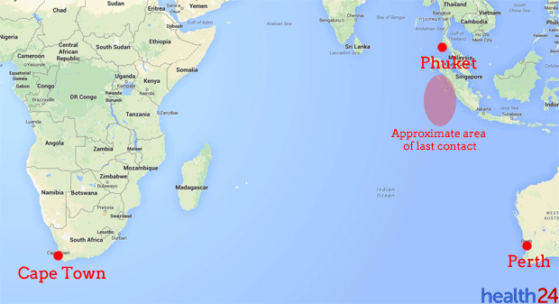 Predicted sailing itinerary