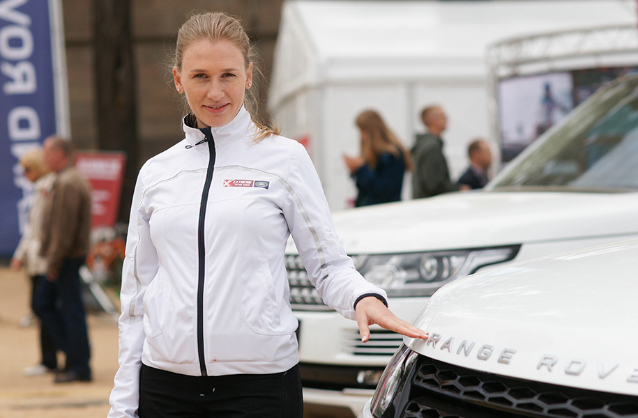 Ekaterina Skudina during the St. Petersburg stage of Extreme Sailing Series 2014.