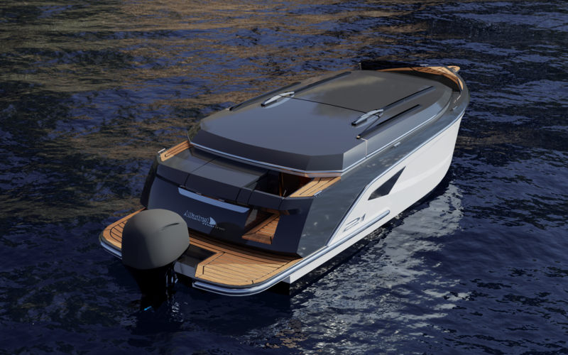 Alfastreet Marine 21 Open Outboard