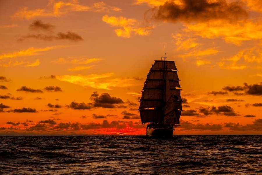 Bark "Sedov", photo by Valery Vasilevsky.