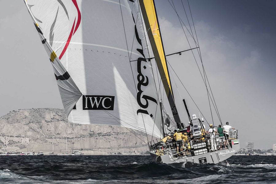 Coastal race in Alicante. Abu Dhabi came in second