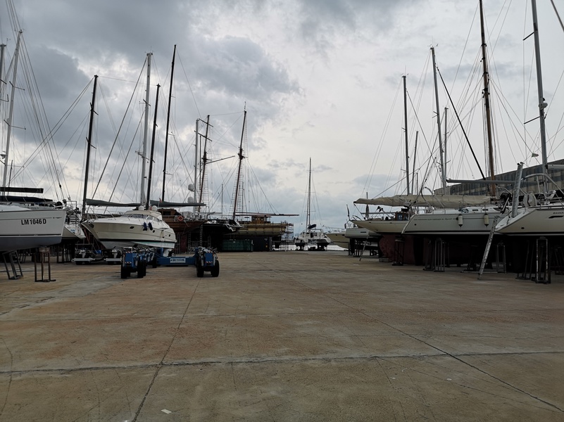 A deserted shipyard in Sardinia. Photo: Anastasia Zhukova