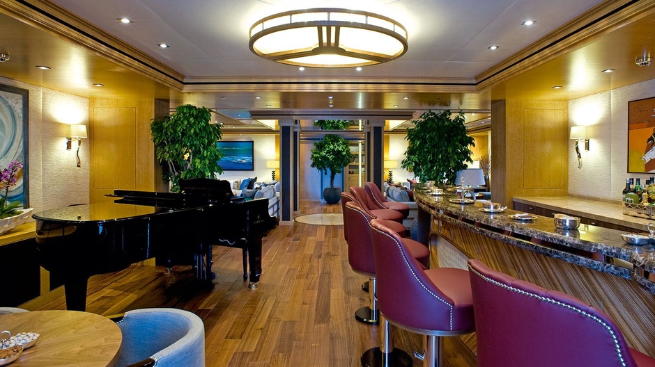 Elton John's famous piano at the Indian Empress Main Salon.