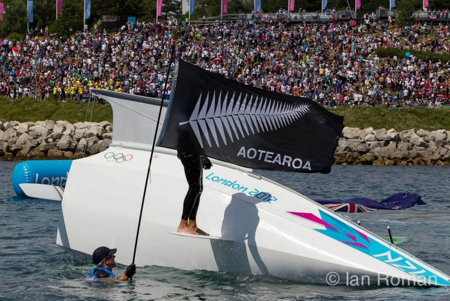 After winning, the New Zealanders had a little water performance.