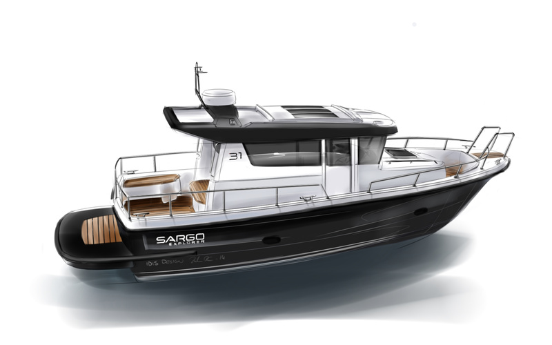Sargo 31 Explorer Aft Door