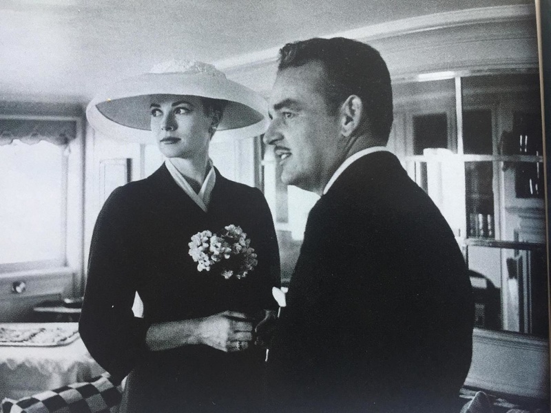 Grace Kelly and her husband aboard a yacht named after her today...