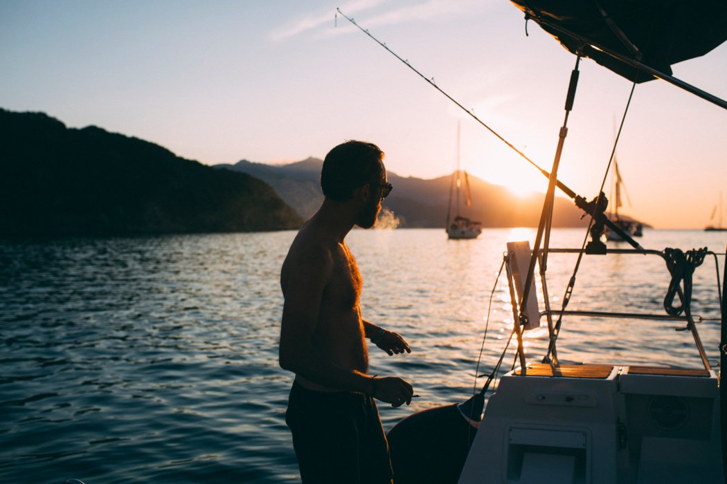 There's just nothing like meeting the sunset at sea.