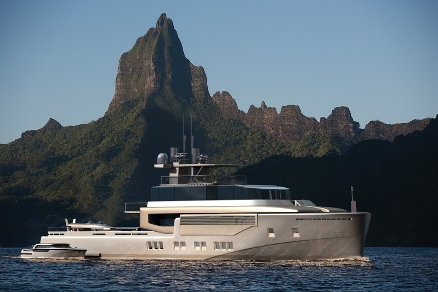 The concept of the Argo 48-metre expedition yacht presented at MYS: both a support vessel and an explorer.