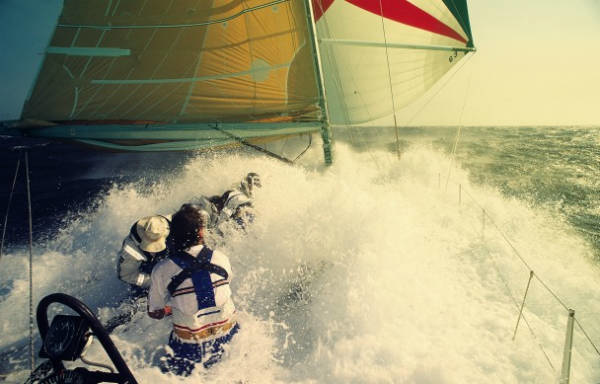 Rothmans yacht during the Whitbread race 1989-90.