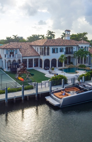 A house and a yacht to go with it.