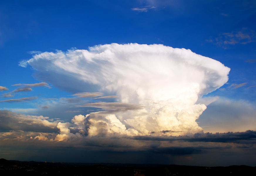 Heap-raain clouds