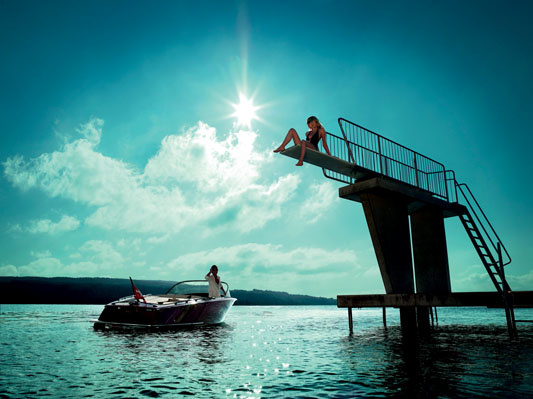  Boesch boats are ideal both for Swiss lakes and for water reservoirs near Moscow.