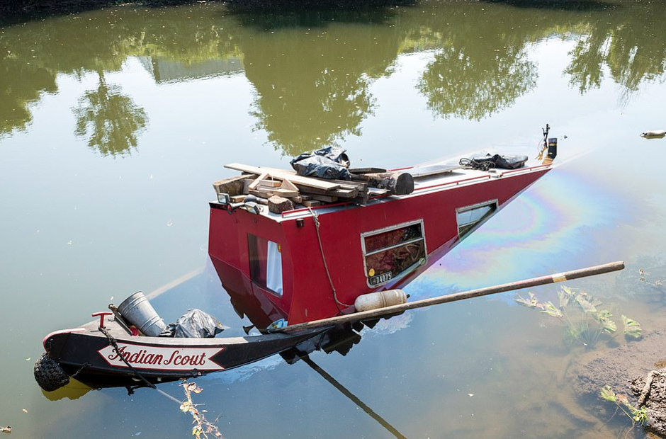 Rescuers helped 49 barges on a canal in the South of England in 18 hours.  