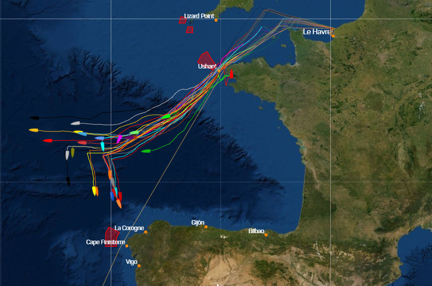 Fleet IMOCA60 2 days after launch 