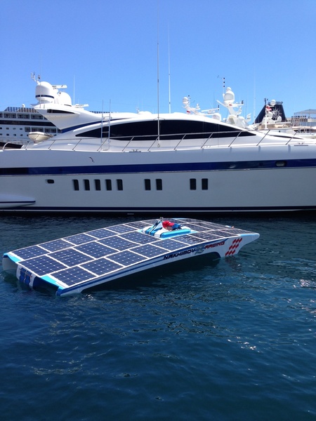 145 kilos of boat weight, not counting the helm.