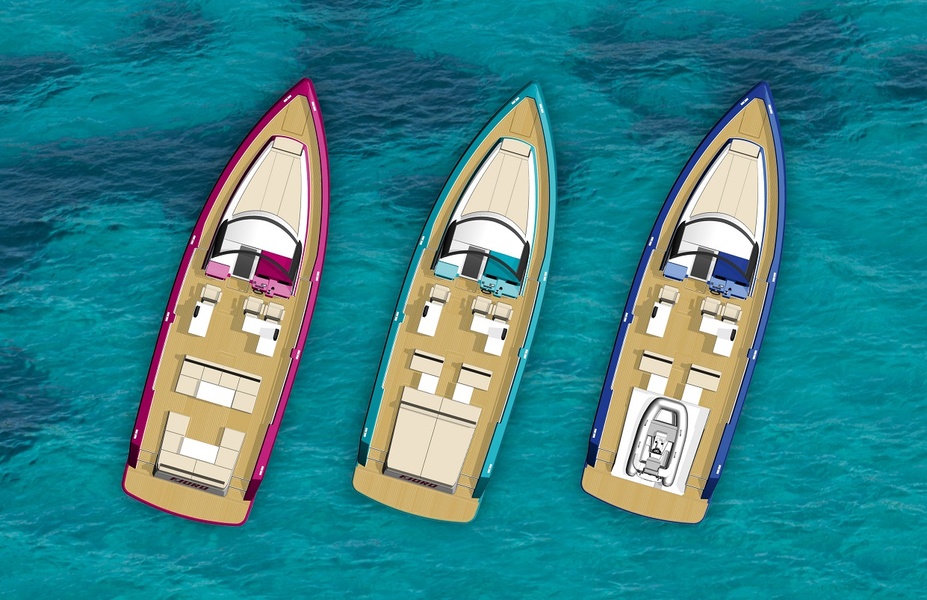 The Fjord 48 Open sports cruiser is spacious, family friendly and safe.