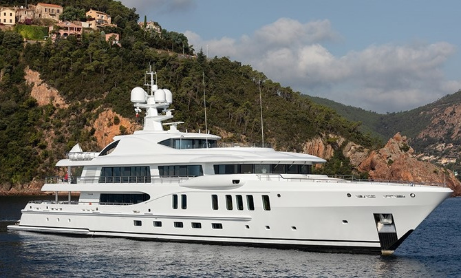 Aurora Borealis' seven luxurious cabins, decorated by Winch Design Studio, can accommodate up to 14 guests.