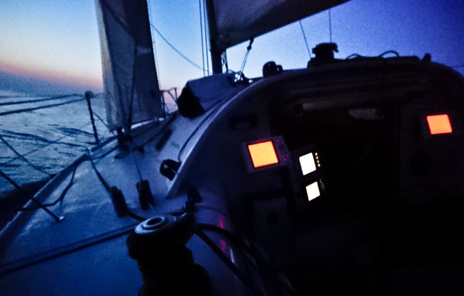 Irina doesn't sleep more than 20 minutes in the regatta.