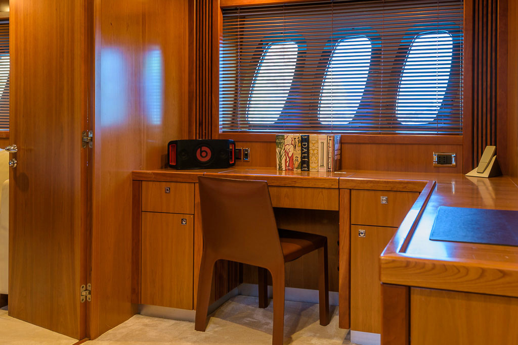 The owner's apartment includes an office and a separate dressing room.