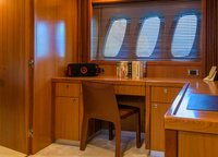 The owner's apartment includes an office and a separate dressing room.