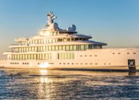 Benetti's Giga Sister Tertiya. According to the media, it was built for private use by the owner from the Middle East. Among its features that stand out in Benetti, the ultra-modern hybrid engine system that provides a smooth ride with absolutely no vibration and noise.