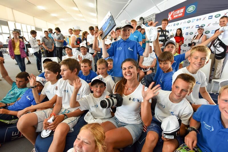 Future yachtsmen and sailing photographers