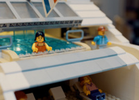 The pool on Cosmos' aft main deck will be 7 metres long. It is said that in addition to its size, it will feature a glass bottom, a current-creating facility and a waterfall.