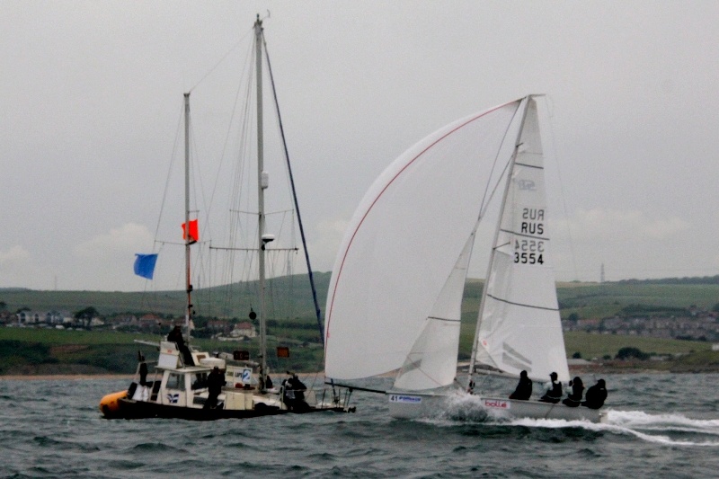 Winning finish of our team in the fourth race.