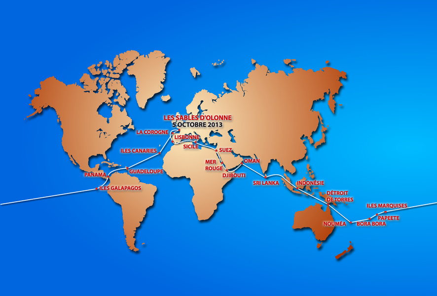 Around the World Route