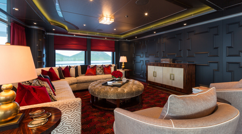The interior design is in Art Deco style.