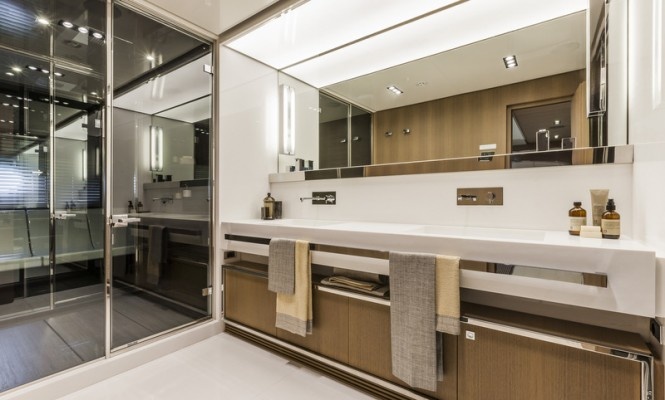 The boat will have 4 cabins on board, but the first model was produced with three - this is the customer's wish.