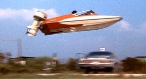 Leave in English. A classic James Bond chase.