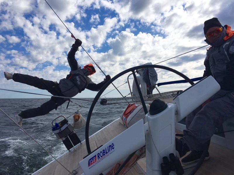 Acrobatics aboard Finnish Tsar Peter