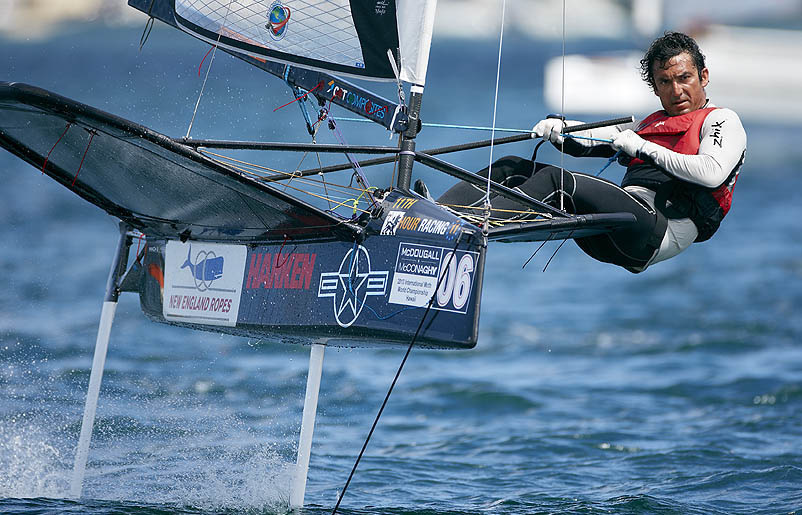 Bora Gulari, winner of the Moth World Championship.