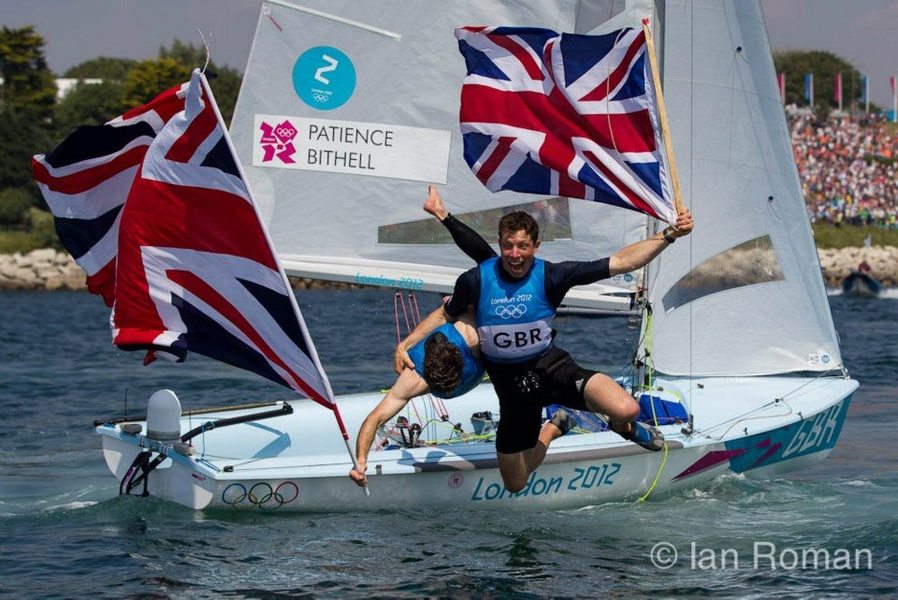 The Brits, coming in second place on their own water, had fun like savages.