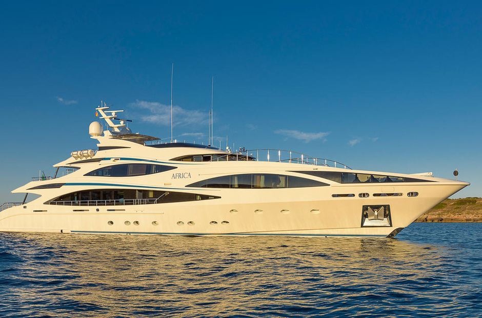 Ronaldo style megayacht charter.