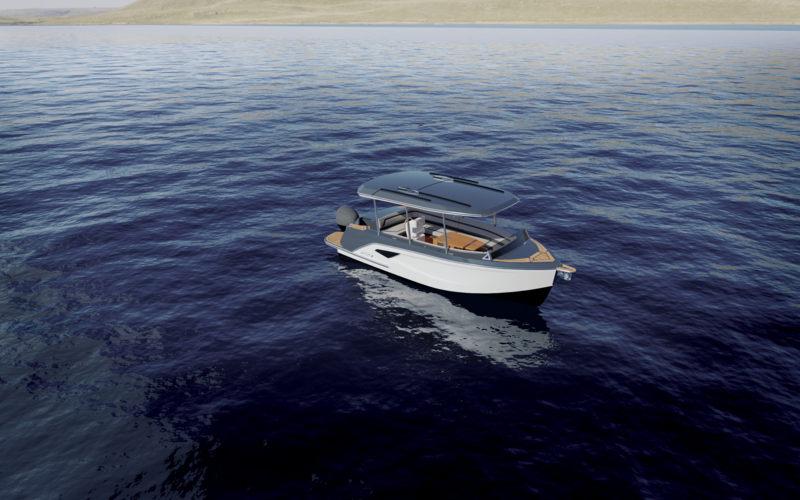 Alfastreet Marine 21 Open Outboard