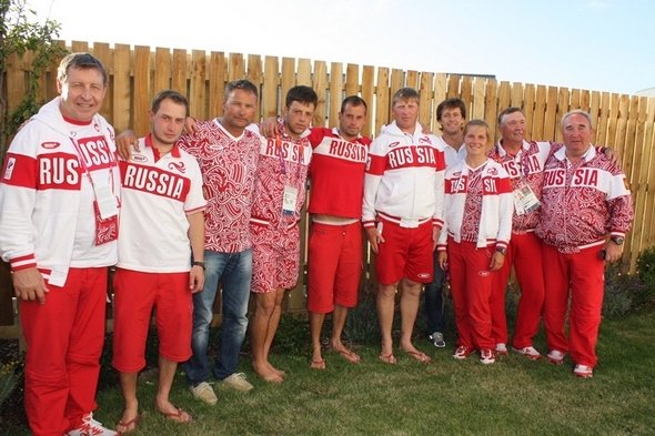 Members of the Russian sailing team